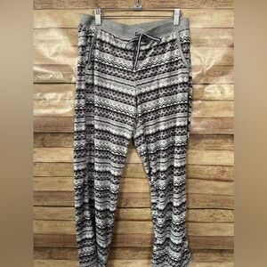 Nautica Women's Fleece Pajama Lounge Pants- Gray Size: Small